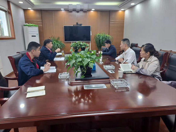 銅官區(qū)團委書記到公司調(diào)研