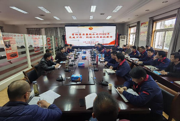 公司召開(kāi)會(huì)議傳達(dá)集團(tuán)公司黨建工作、紀(jì)檢工作會(huì)議精神