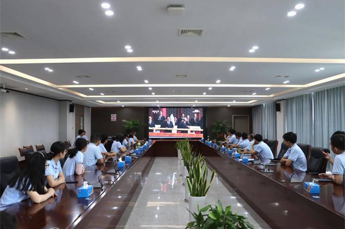 公司組織收看紀(jì)念中國人民抗日戰(zhàn)爭(zhēng)暨世界反法西斯戰(zhàn)爭(zhēng)勝利80周...